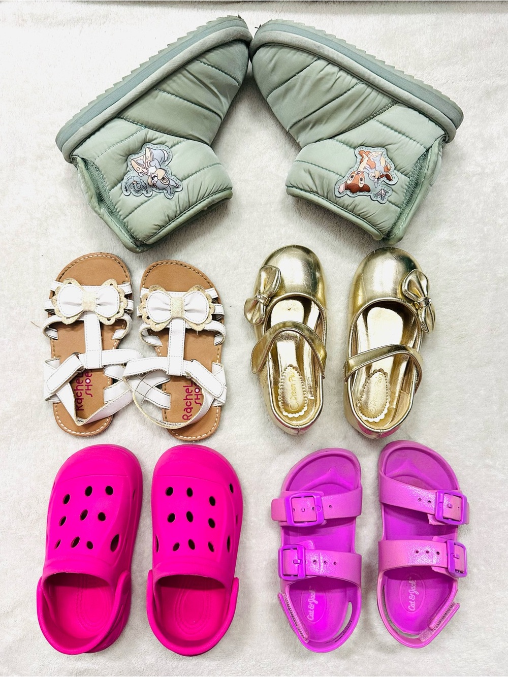 Huge lot Girls Shoes, Sneakers, Boots Size US 8 Disney H&M Excellent Condition